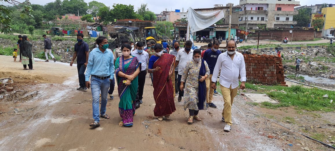 mayor-asha-lakra-inspected-of-cleanliness-in-ward-in-ranchi