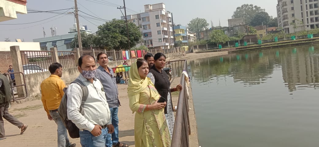 CHHATH PUJA 2021 Mayor Asha Lakra Chhath Ghat  inspection