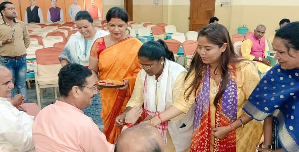 cm hemant soren celebrated rakshabandhan