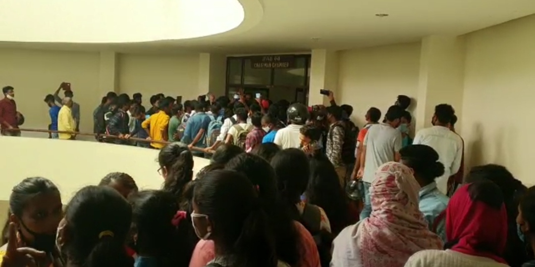 students ruckus in JAC office