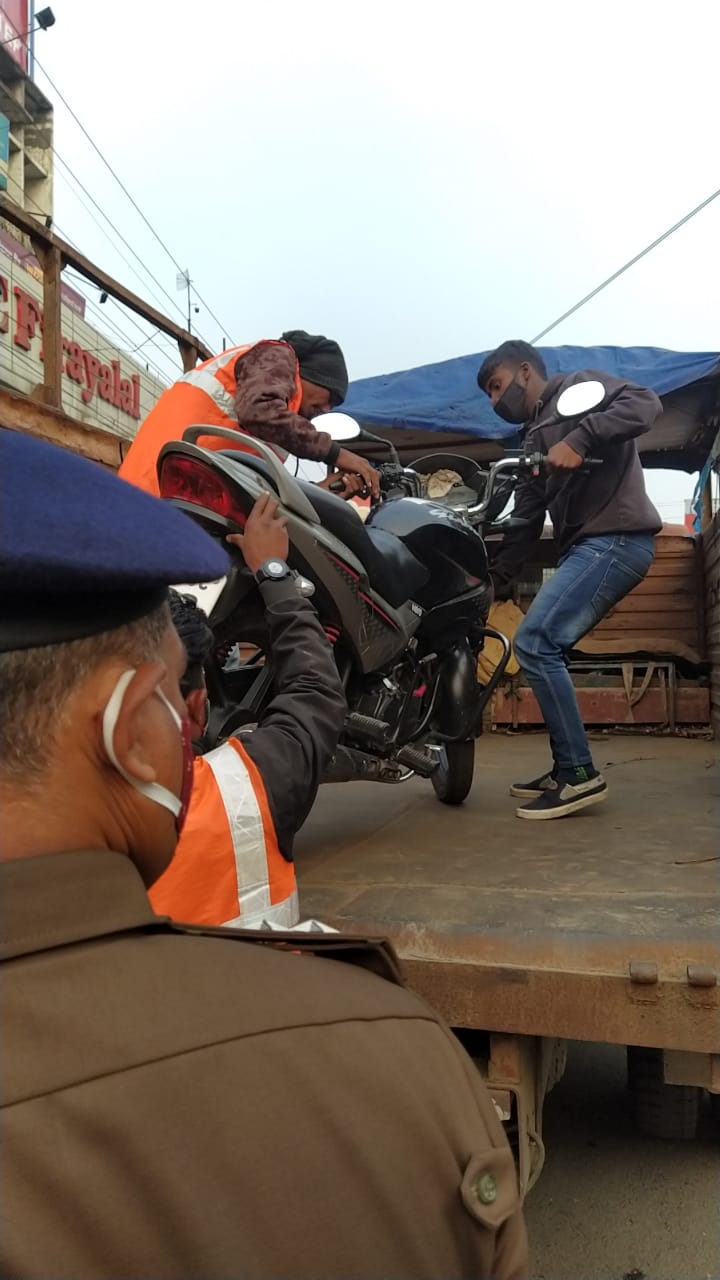 corporation seized vehicle and fined in ranchi