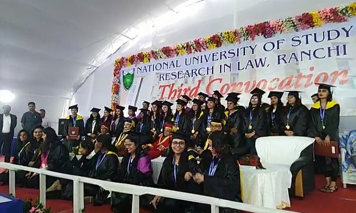 Rishika Kaushik get six gold medals at third convocation of Ranchi Law University