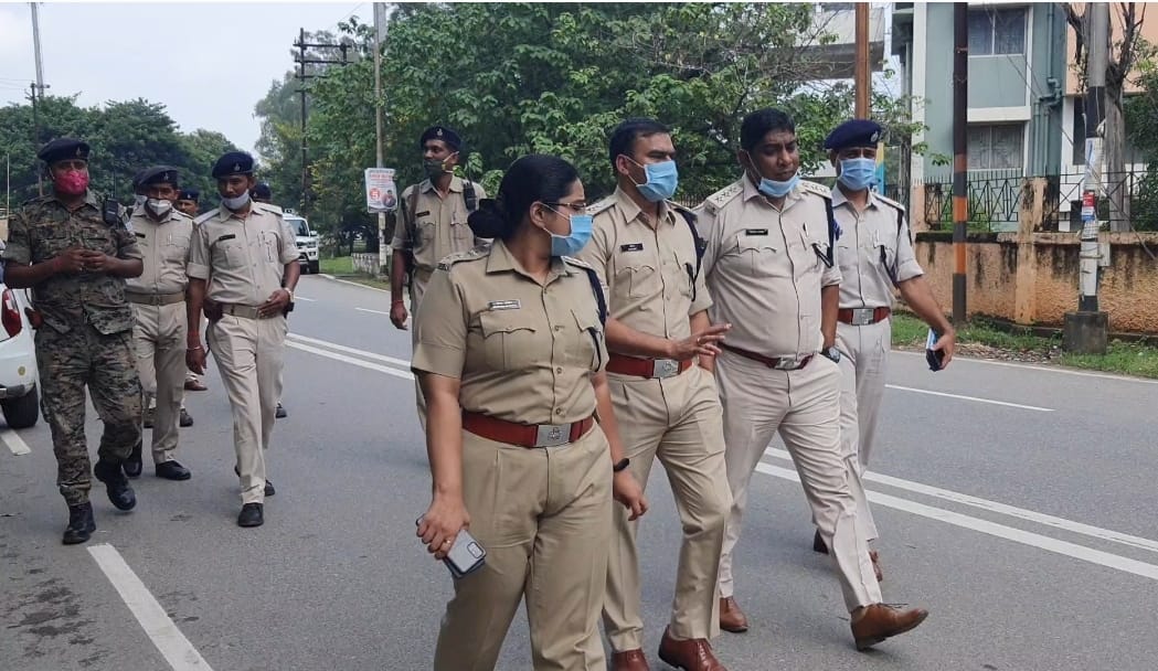 Agitation of assistant policemen at Morhabadi ground of Ranchi