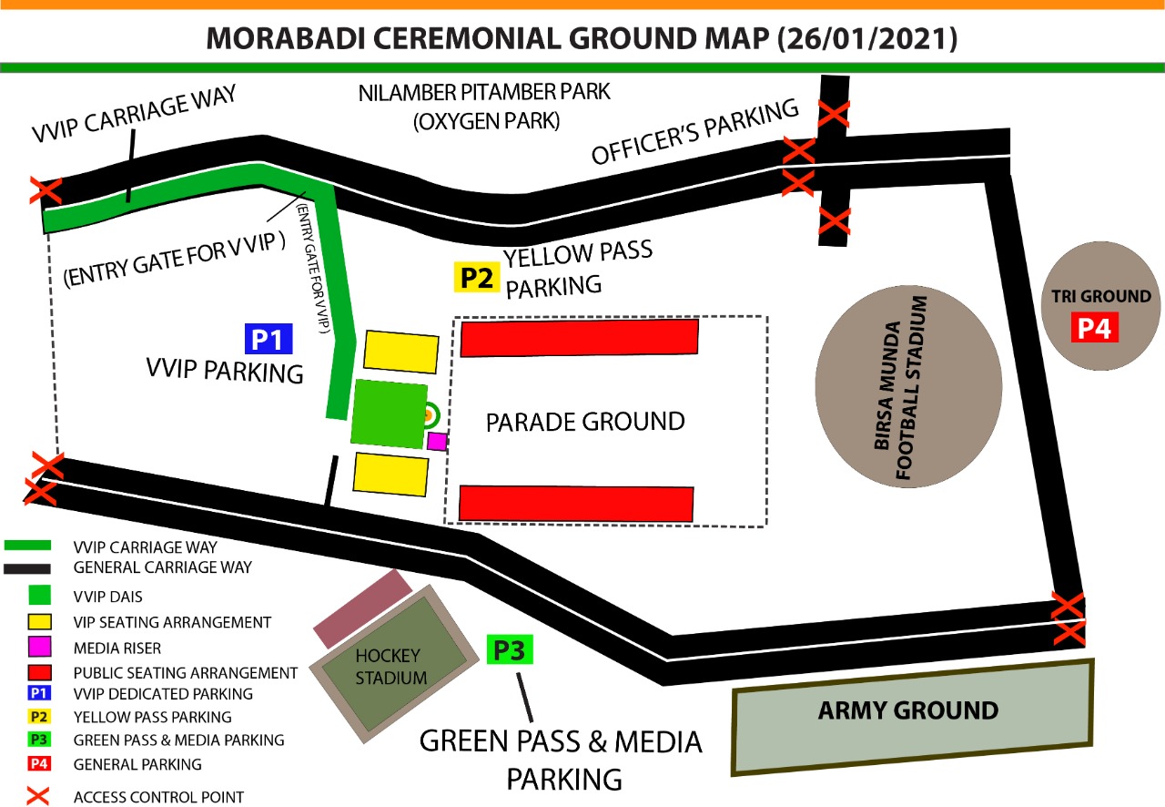 changes in capital's traffic route on republic day in ranchi