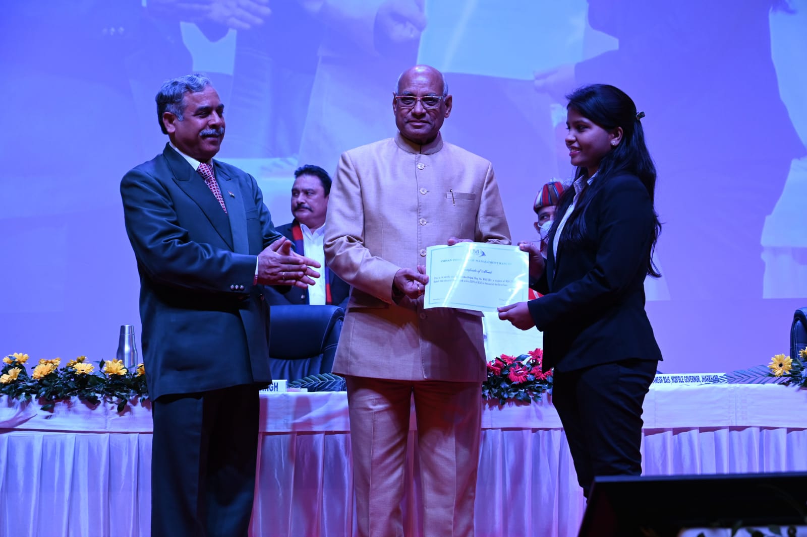 Governor Ramesh Bais attended IIM Ranchi Foundation Day celebrations