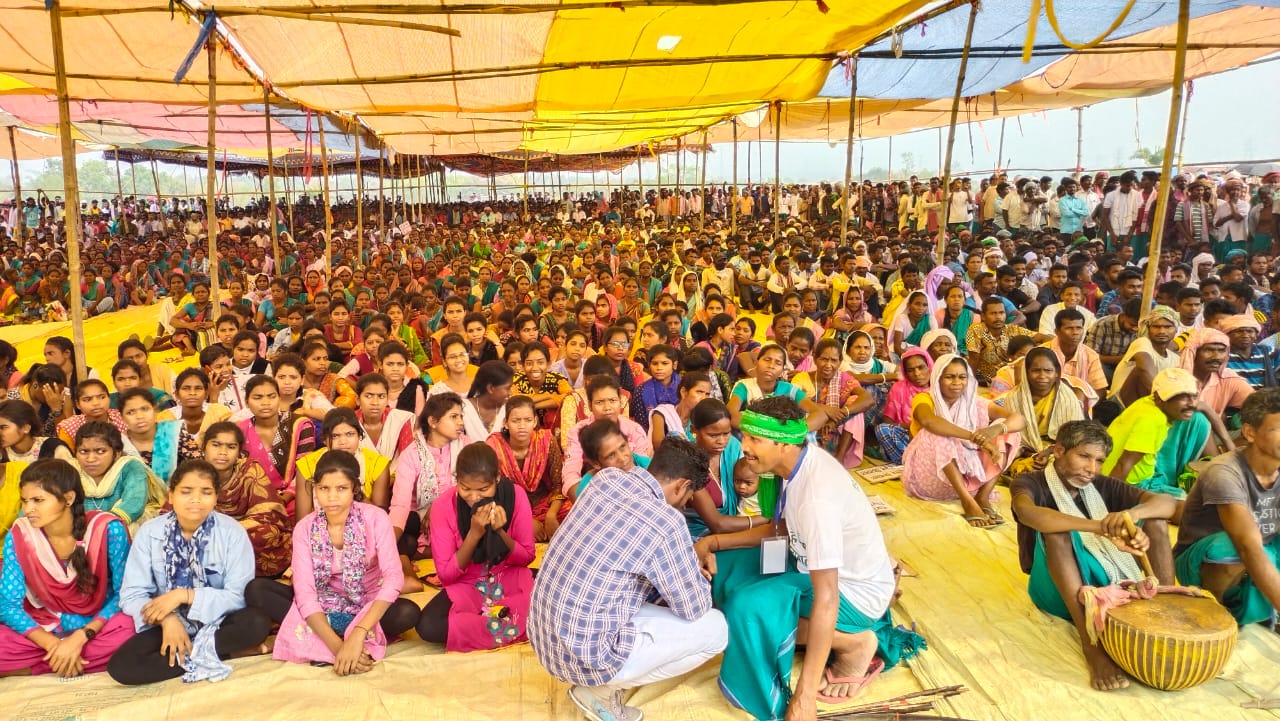 janakrosh rally of MLA Lobin Hembram at Shibu Soren College Stadium in Borio MLA warns to CM Hemant Soren