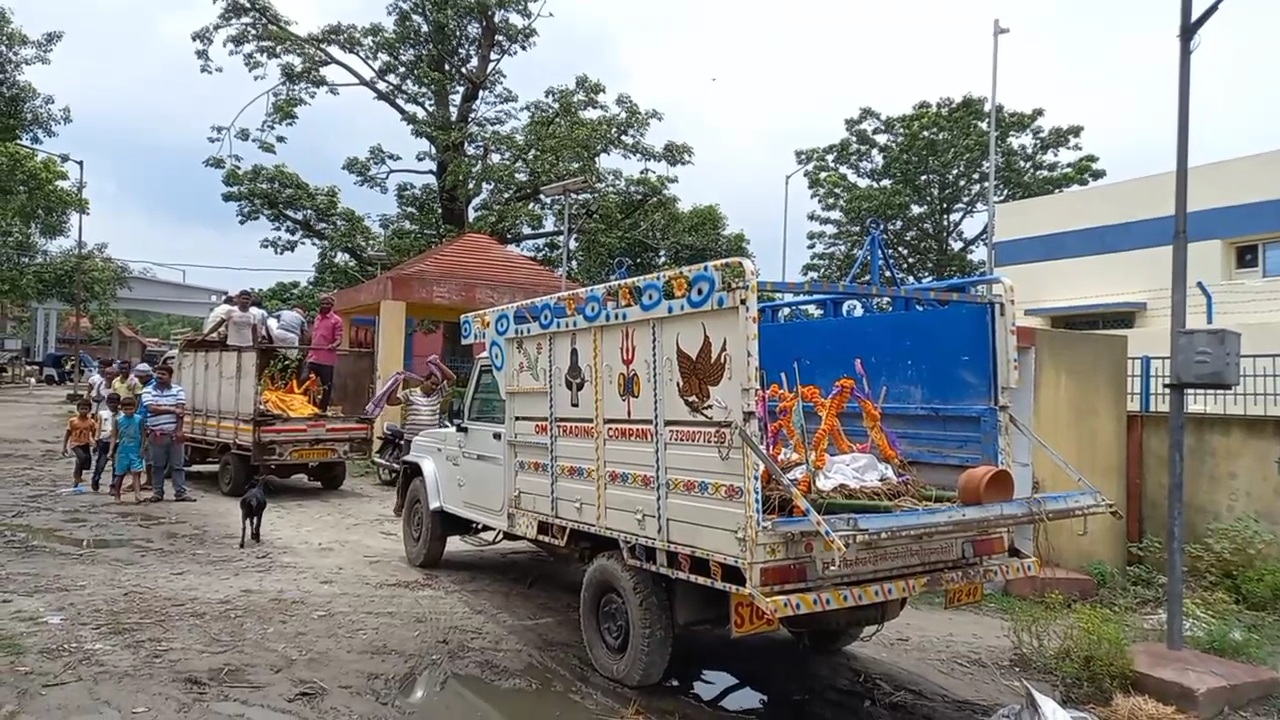 Madhusudan cremation ground in Sahibganj sink in  Ganga flood, administration will issue notice to JUIDCO