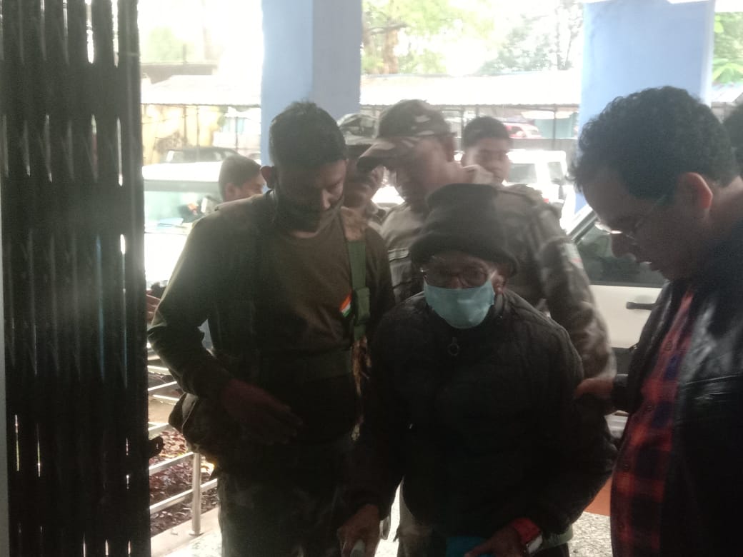 Medical examination of oldest CPI-Maoist leader Prashant Bose and his wife in Seraikela