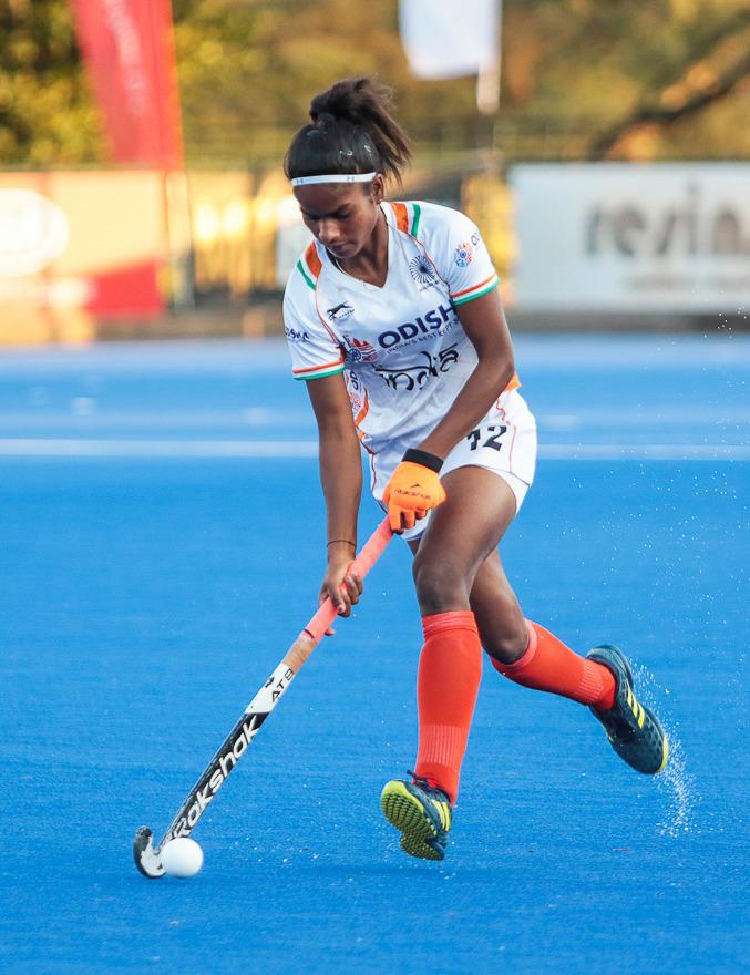 Junior Indian women hockey team put a hat-trick in  Santiago Chile