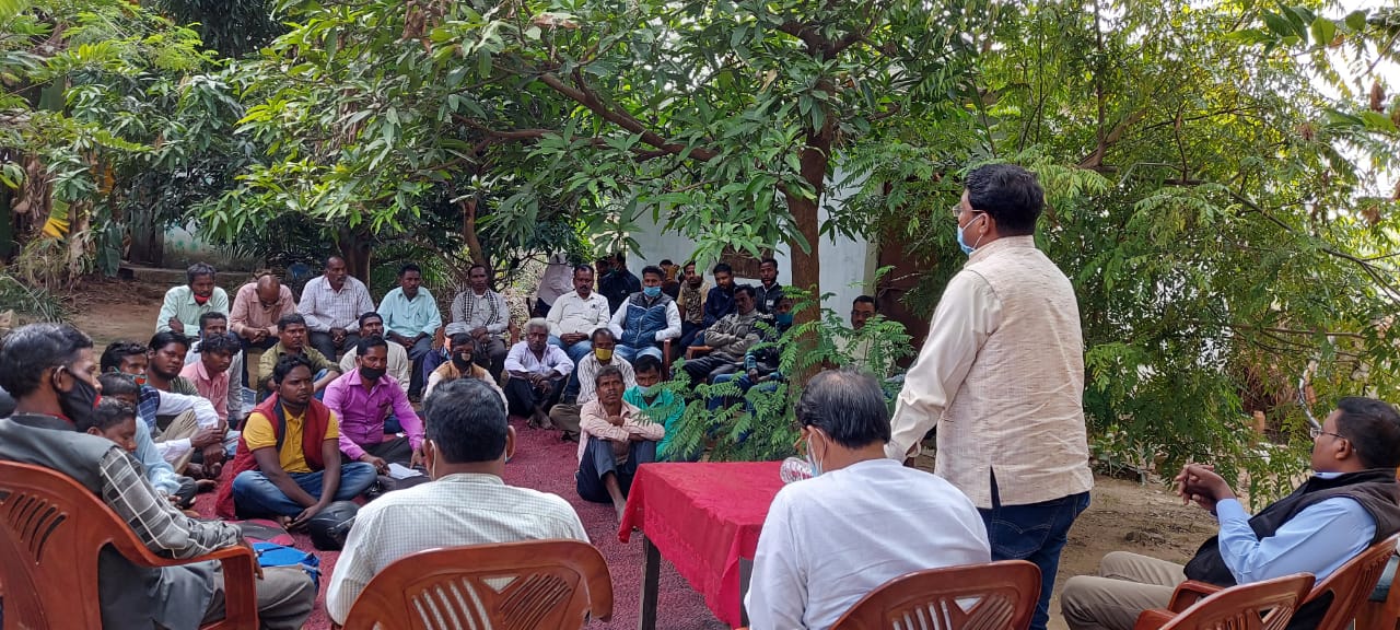 block level meeting of congress in jaldega block of simdega