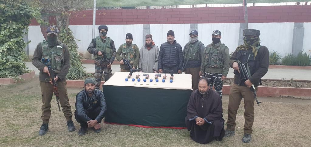 Militant Module Busted in sopore, 4  ogws Arrested says Police