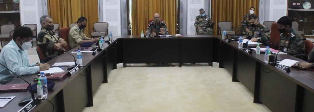 goc led meeting in nigrota of jammu to review the security situation