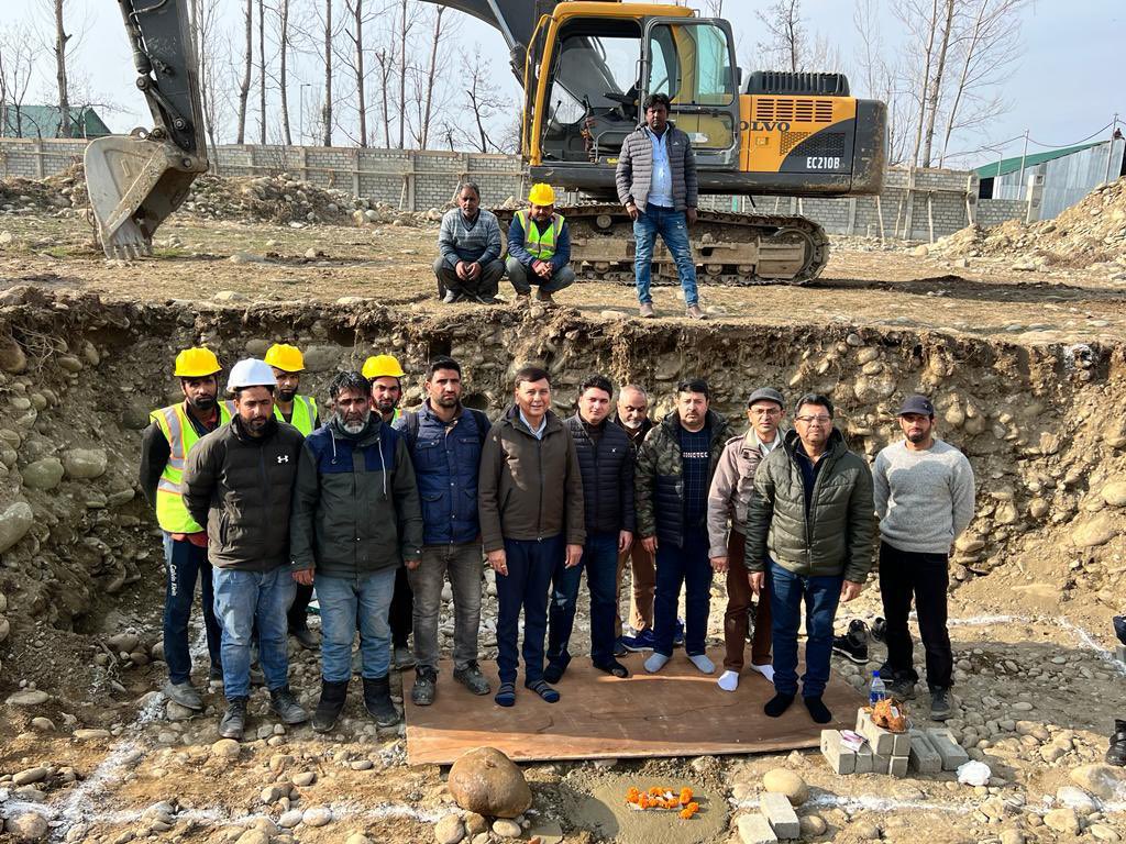 Jindal Steel laid the foundation stone of steel plant in kashmir