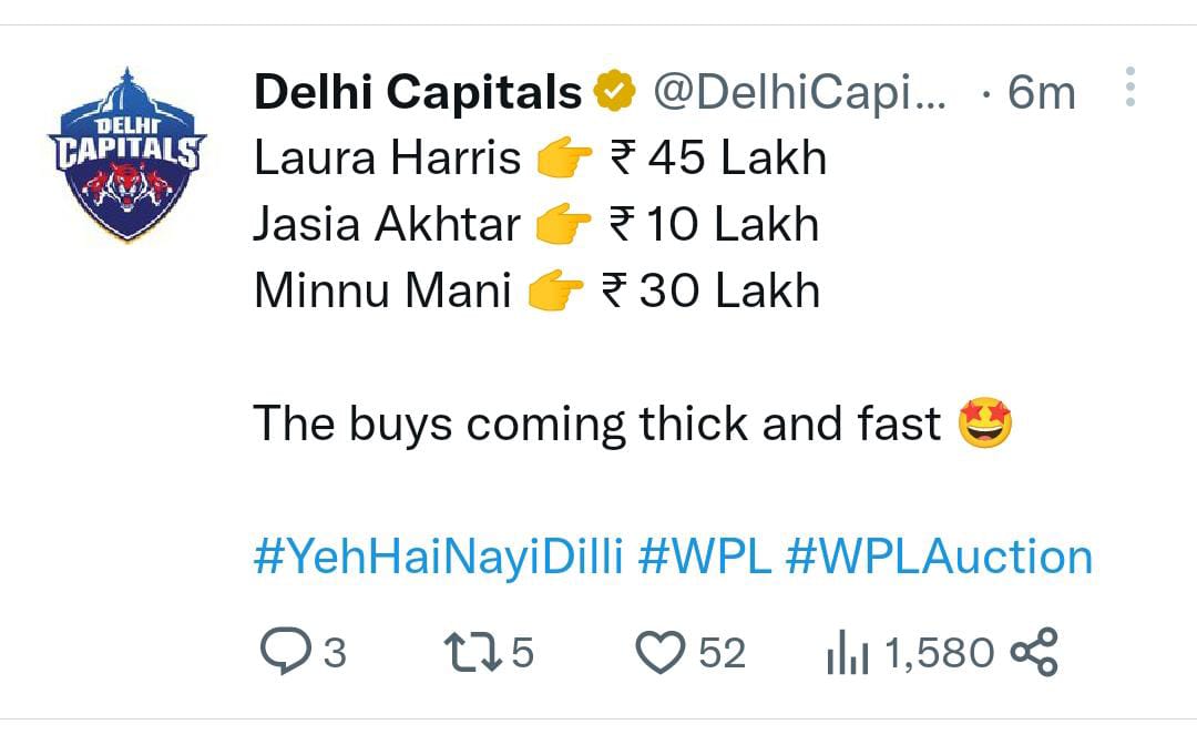 delhi capitals tweet