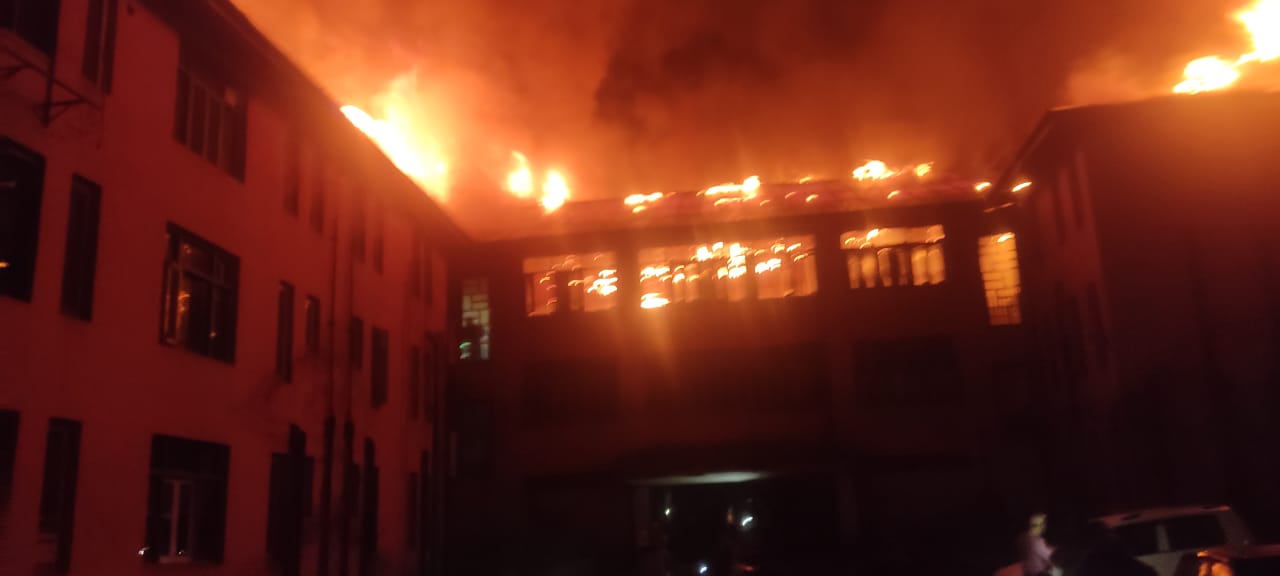 After two hours Barzulla Hospital fire dosed off