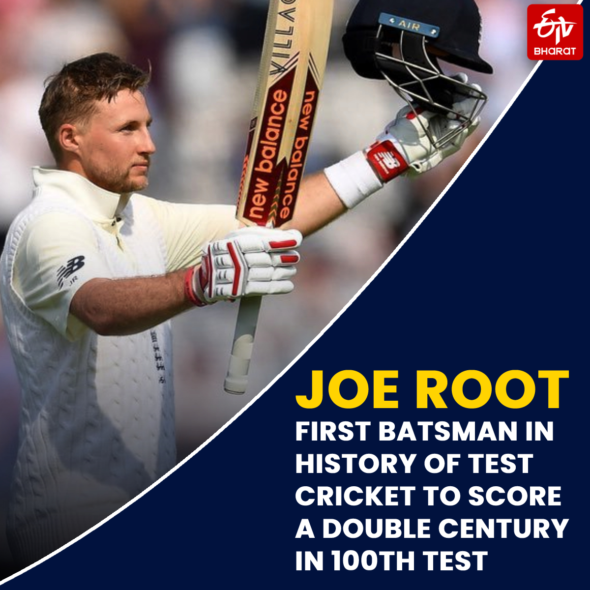 Joe Root achieved a rare milestone of scoring a double ton in his 100th Test.