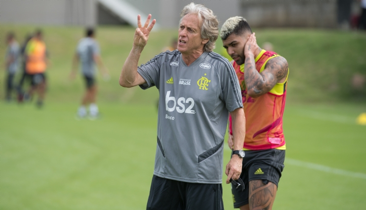 Flamengo head coach Jorge Jesus