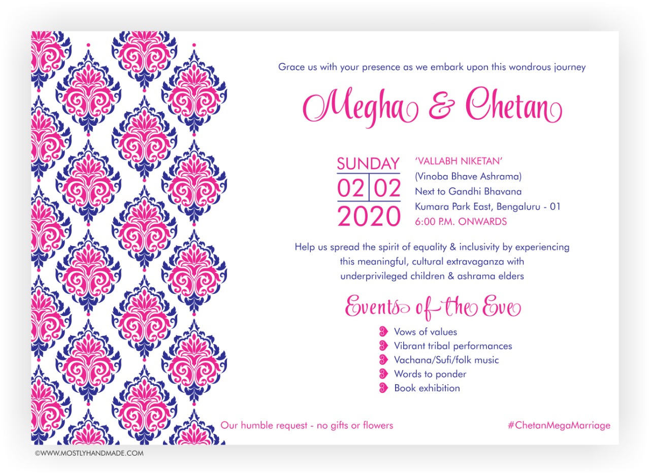 chethan wedding invitation