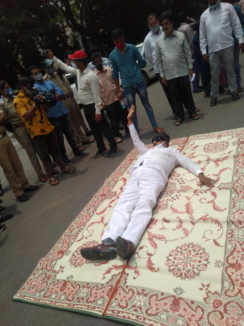 Vatal Nagaraj protest in Bangalore