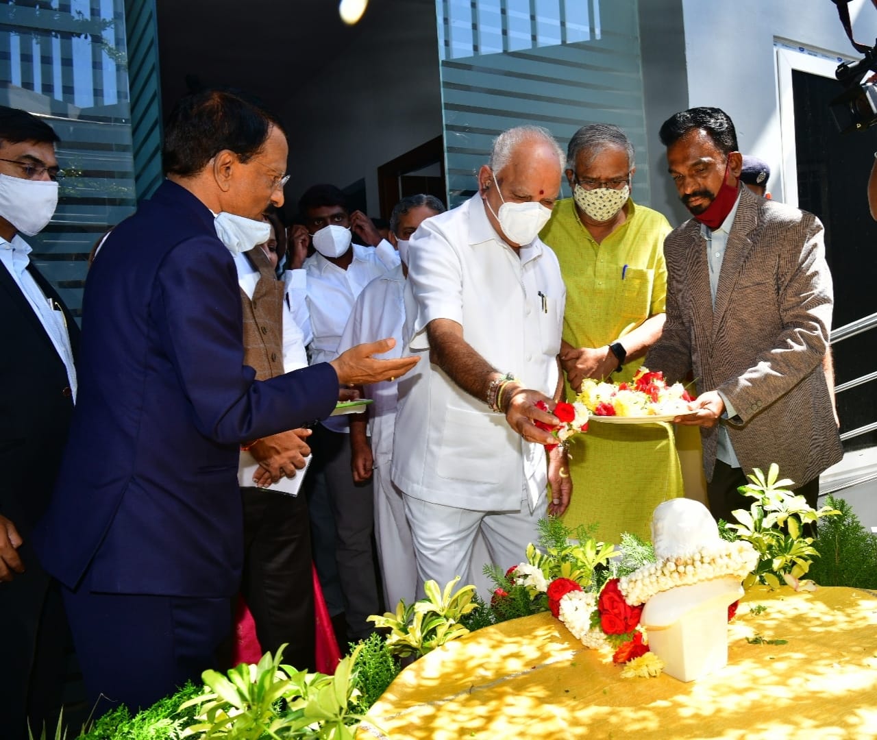 Inauguration of Homeo Care From CM Yeddyurappa's