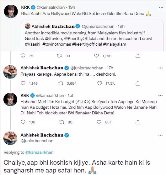 abhishek bachchan tweet