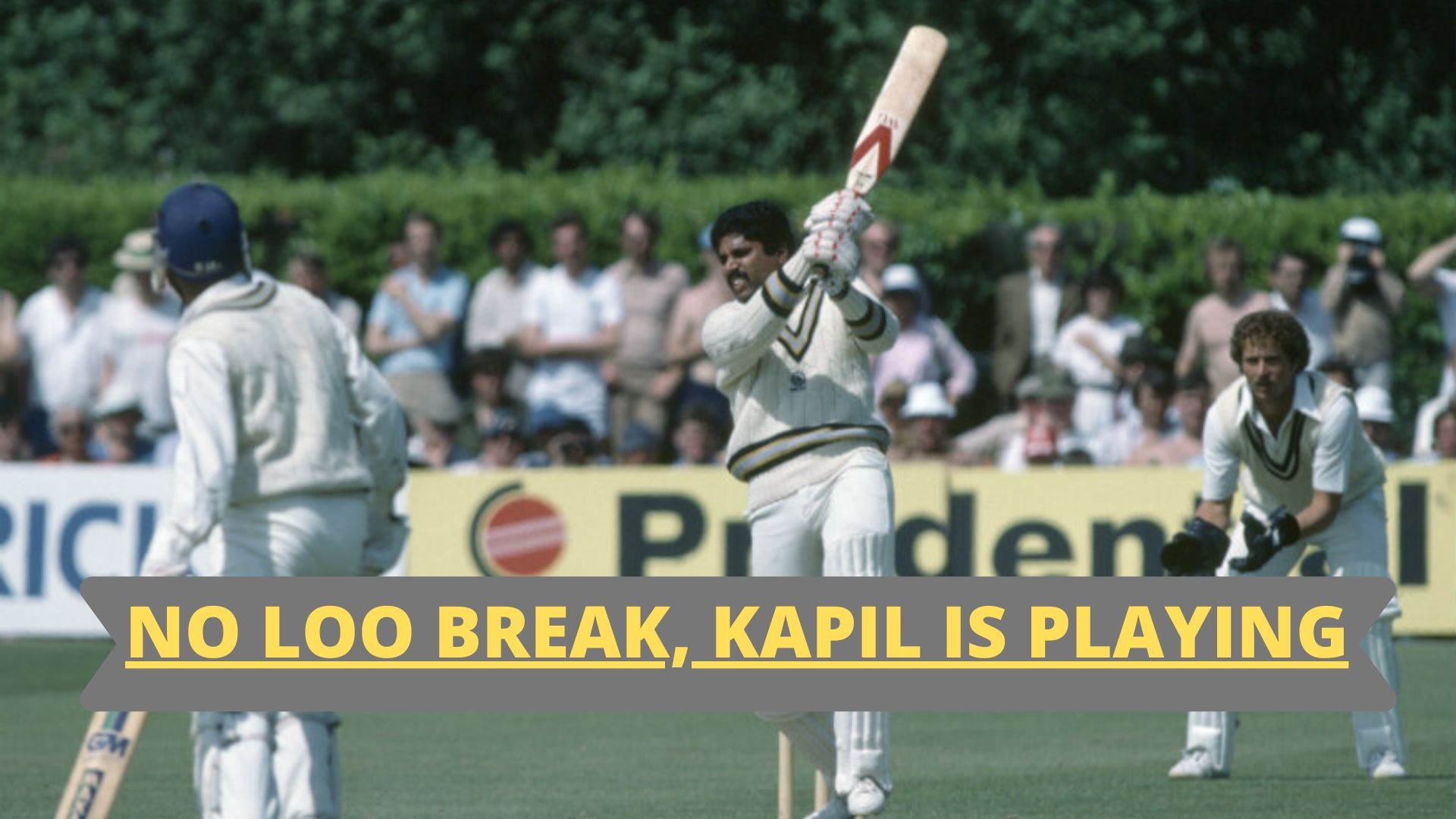 During Kapil Dev's famous 175 not out against Zimbabwe in 1983 World Cup team manager Man Singh didn't allow any player to move from their seats.