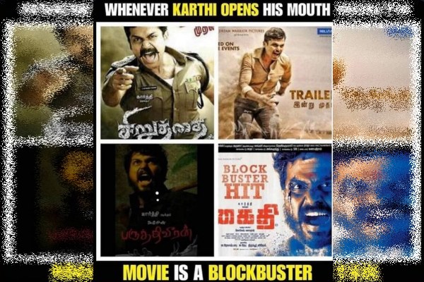 If karthi Opens mouth then movie will blockbuster - viral meme on Kaidhi movie storms internet