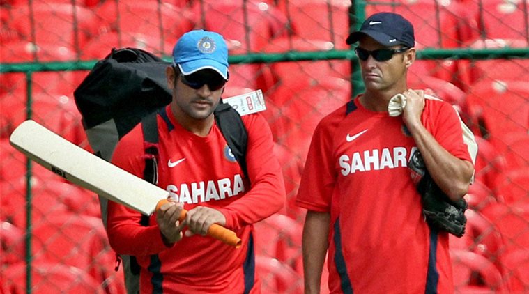 MS Dhoni and Gary Kirsten