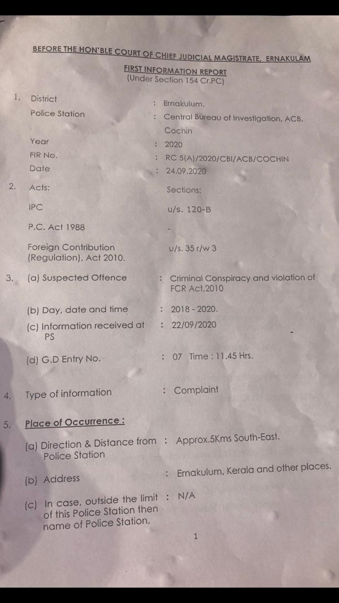 ലൈഫ് മിഷൻ ക്രമക്കേടിൽ സി.ബി.ഐ കേസെടുത്തു  Life Mission CBI registered a case  എറണാകുളം  FCRA  സി.ബി.ഐ കൊച്ചി യൂണിറ്റ്