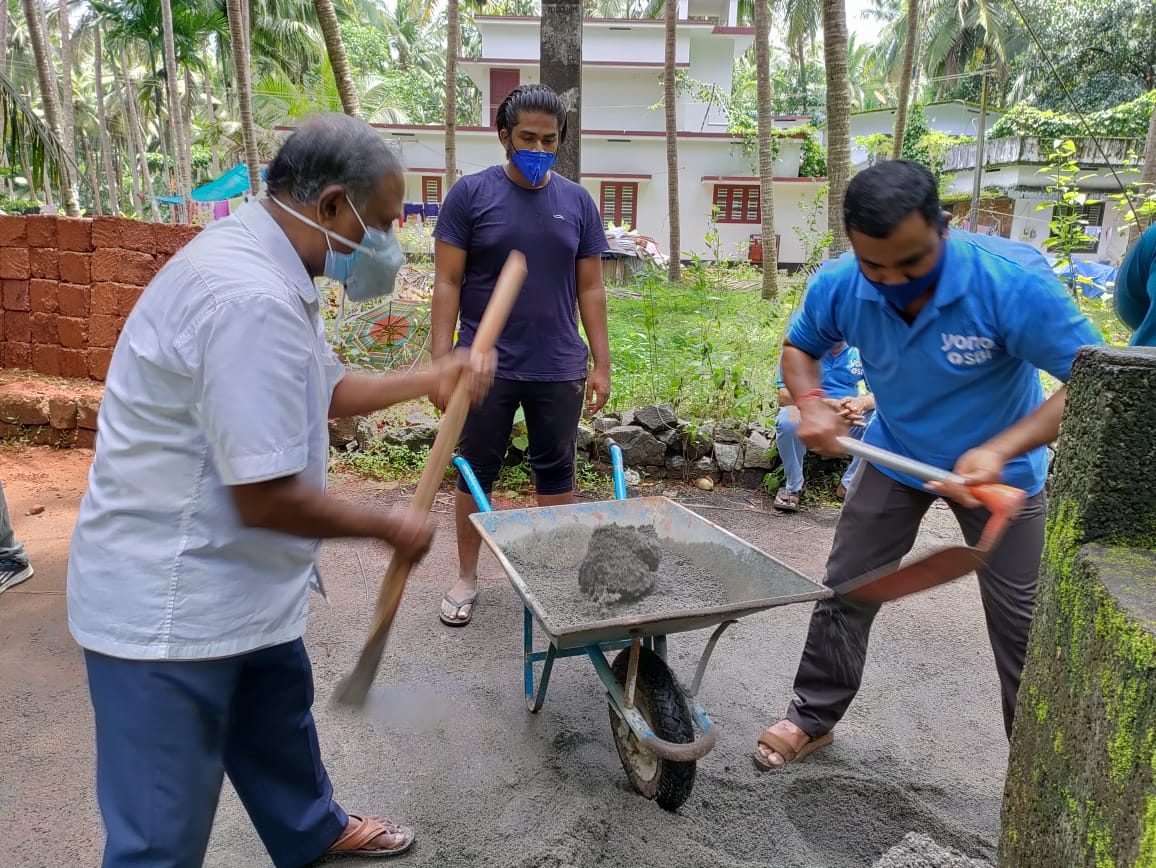 Bank employees pay up the debt of a poor family in  Kozhikode and build a house for them