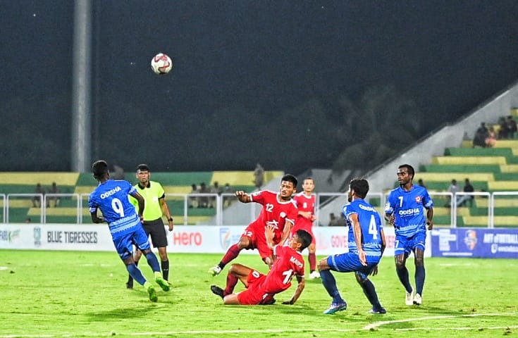 santosh trophy 2022  75th santhosh trophy football  Manipur vs Odisha  Odisha beat Manipur in santosh trophy  37-ാം മിനിറ്റില്‍ കാര്‍ത്തിക് ഹന്‍തലാണ് ഒഡീഷക്കായി ഗോള്‍ നേടിയത്.  സന്തോഷ് ട്രോഫി: ഒഡീഷയ്ക്ക് മുന്നിൽ മണിപ്പൂരിന് കാലിടറി  Santosh trophy Odisha beat Manipur  സന്തോഷ് ട്രോഫിയിൽ മണിപ്പൂരിനെ തകർത്ത് ഒഡീഷ.