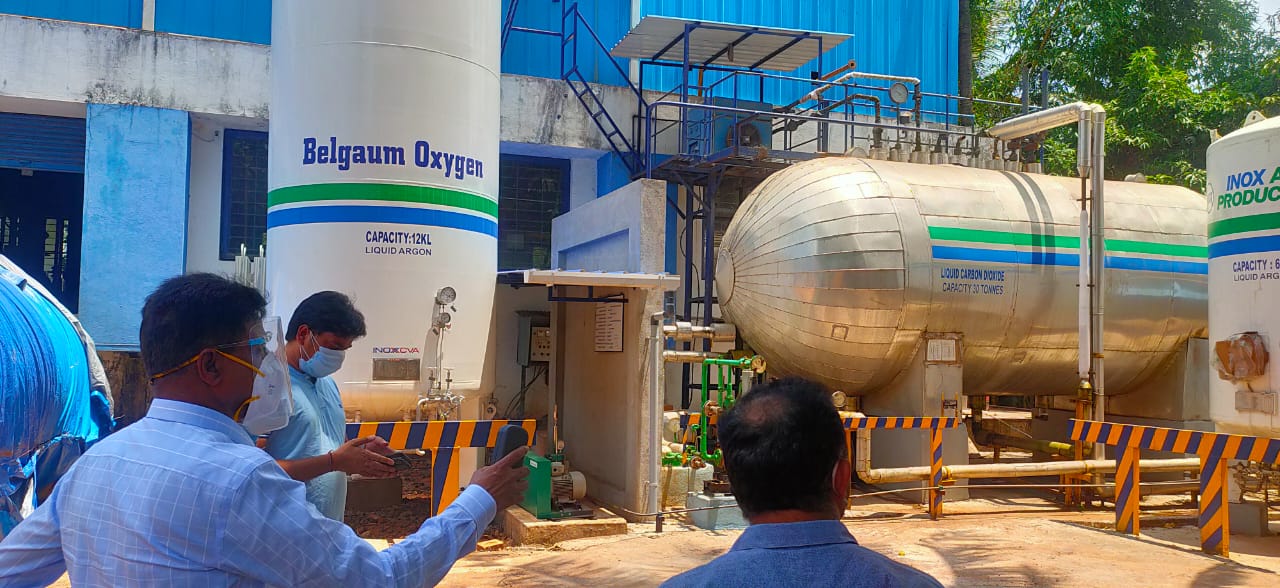 Belgaum DC visits to oxygen units news