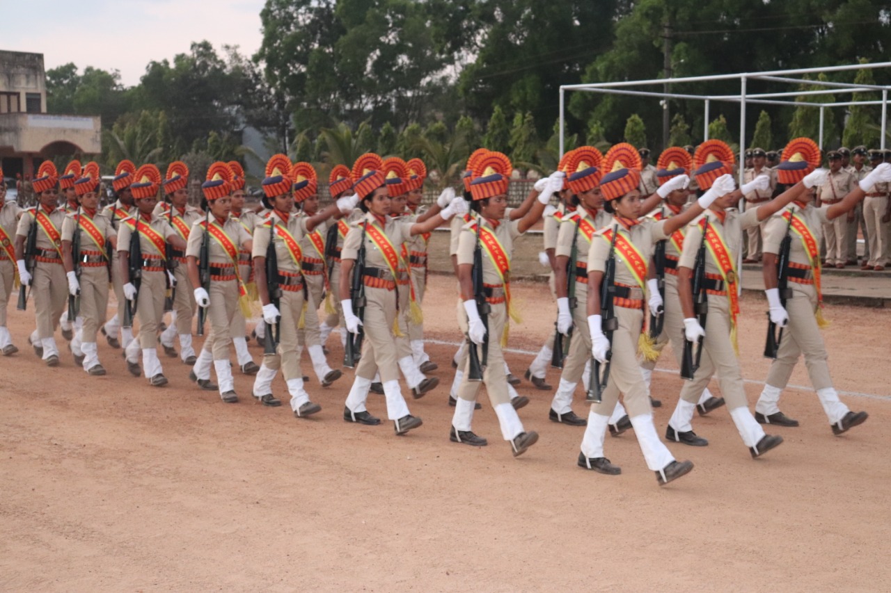 Pared show demonstration by the Kundanagari women police team in Goa