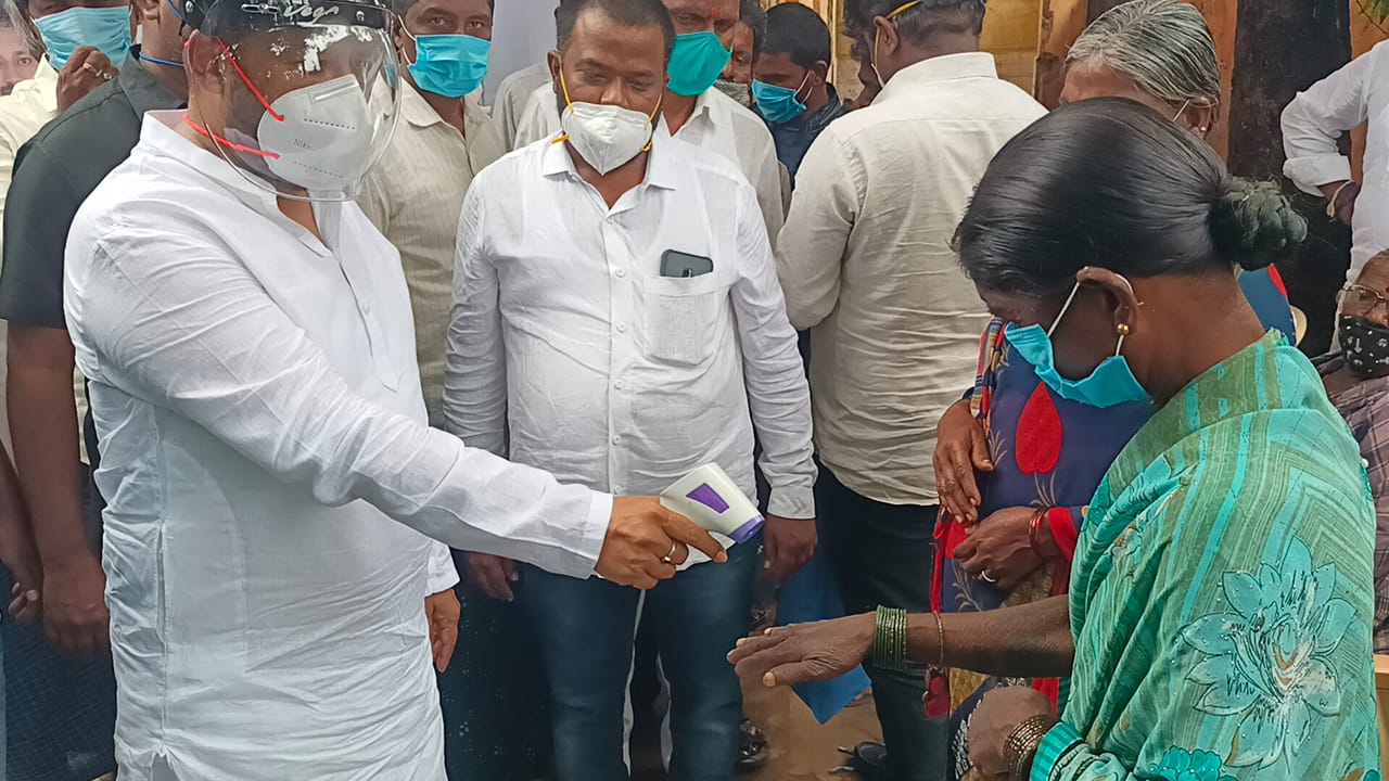 Distribution of Health Kit by MLA B. Nagendra in Bellary