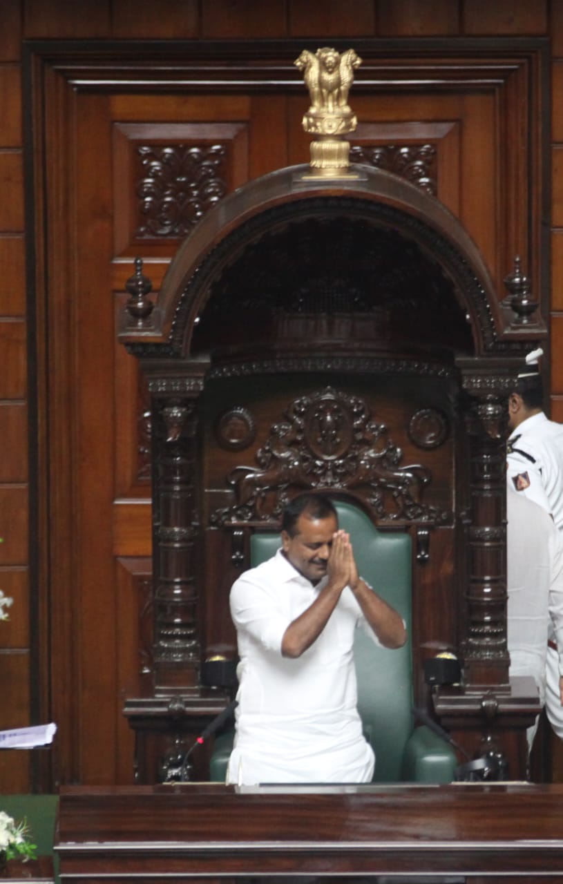 UT Khadar elected Speaker of Karnataka Legislative Assembly