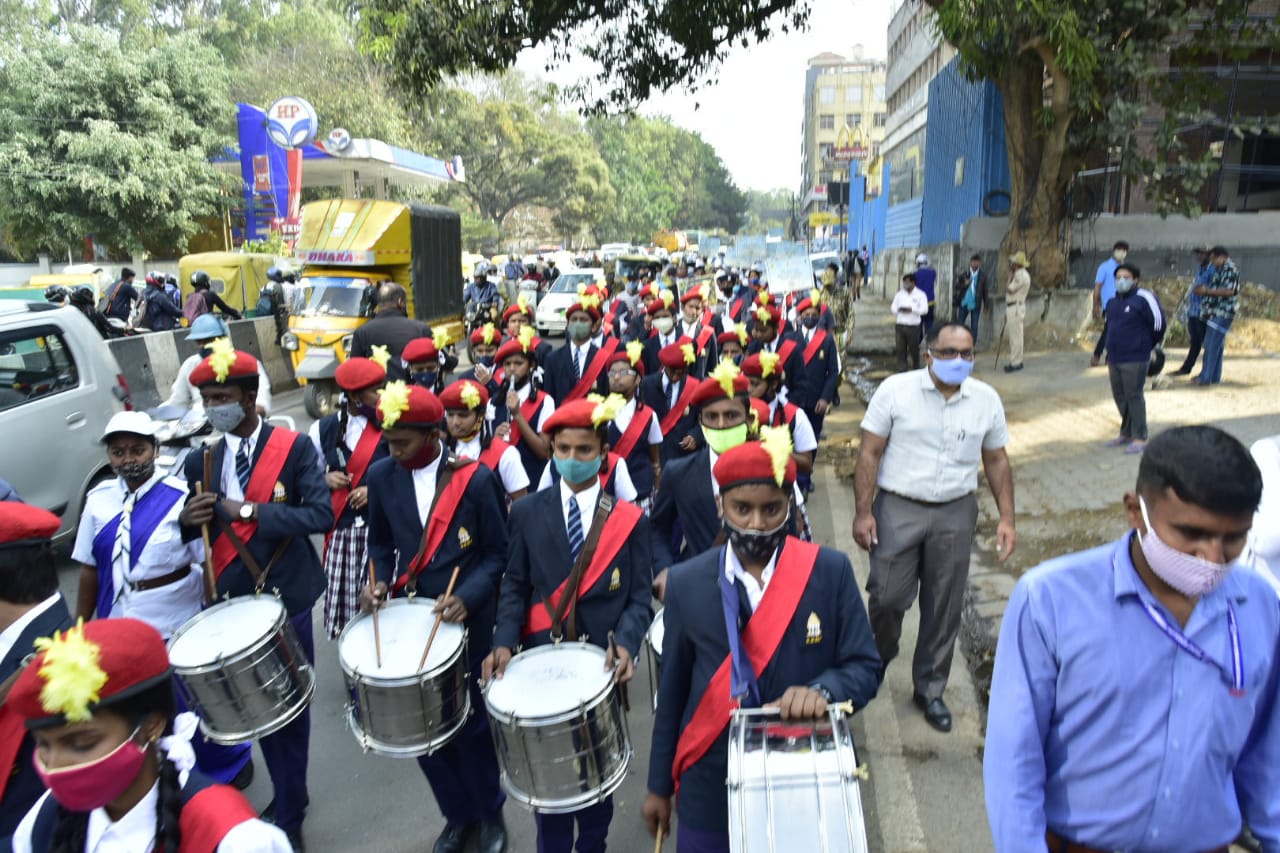 scouts and guides students support swaccha sarvekshan abhiyan