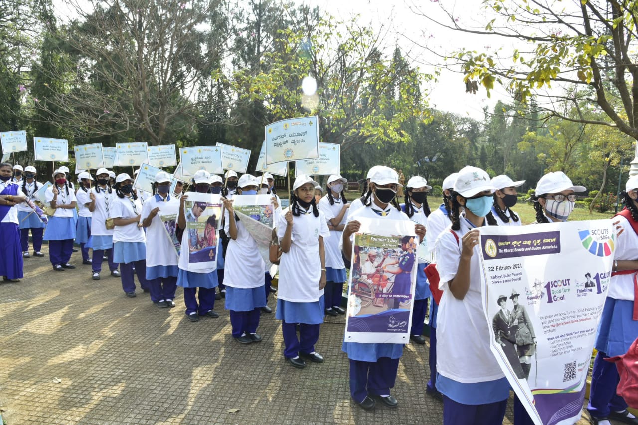 scouts and guides students support swaccha sarvekshan abhiyan