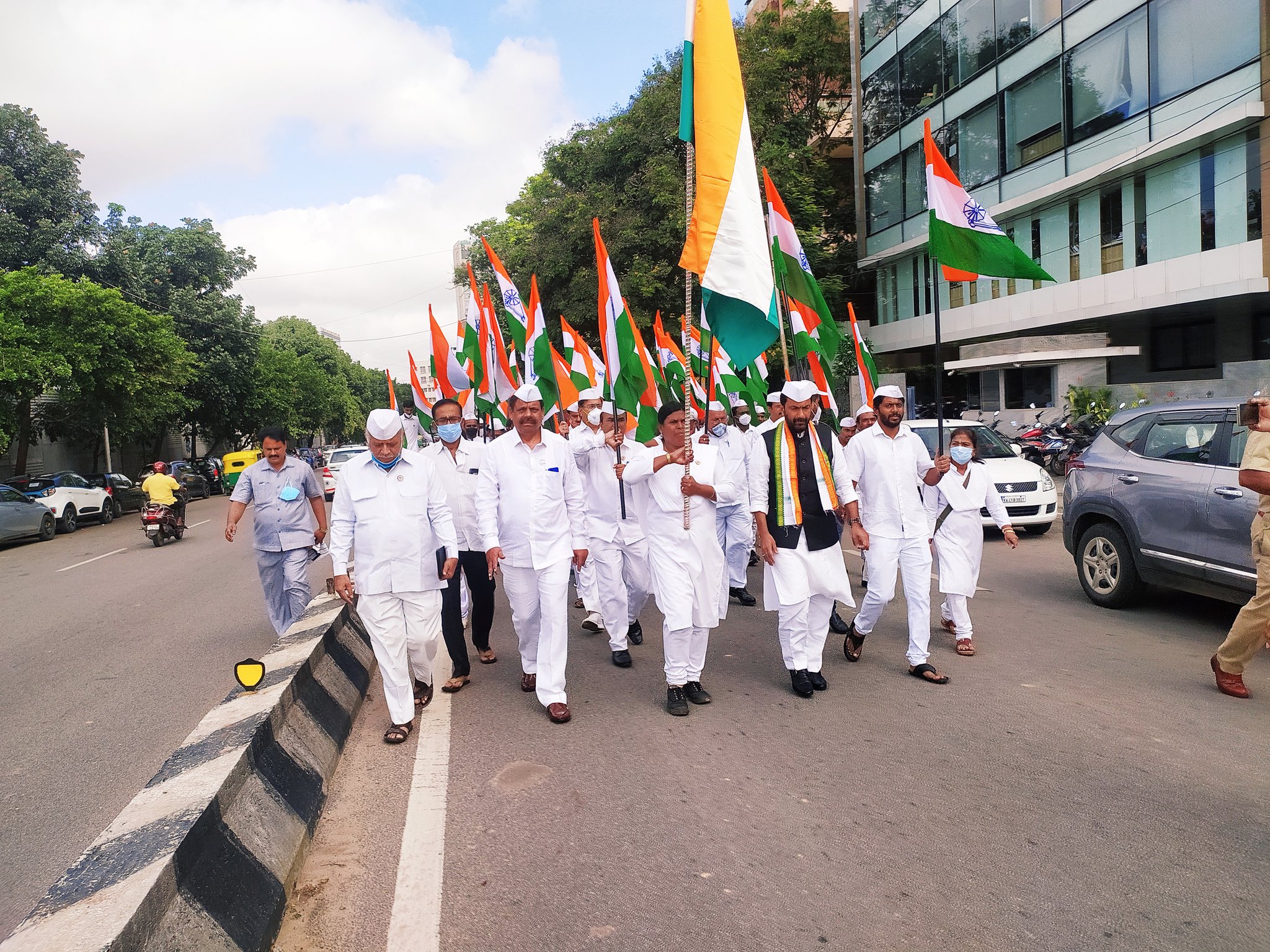 ಕಾಂಗ್ರೆಸ್ ಪಕ್ಷದಿಂದ ಕ್ವಿಟ್ ಇಂಡಿಯಾ ದಿನಾಚರಣೆ