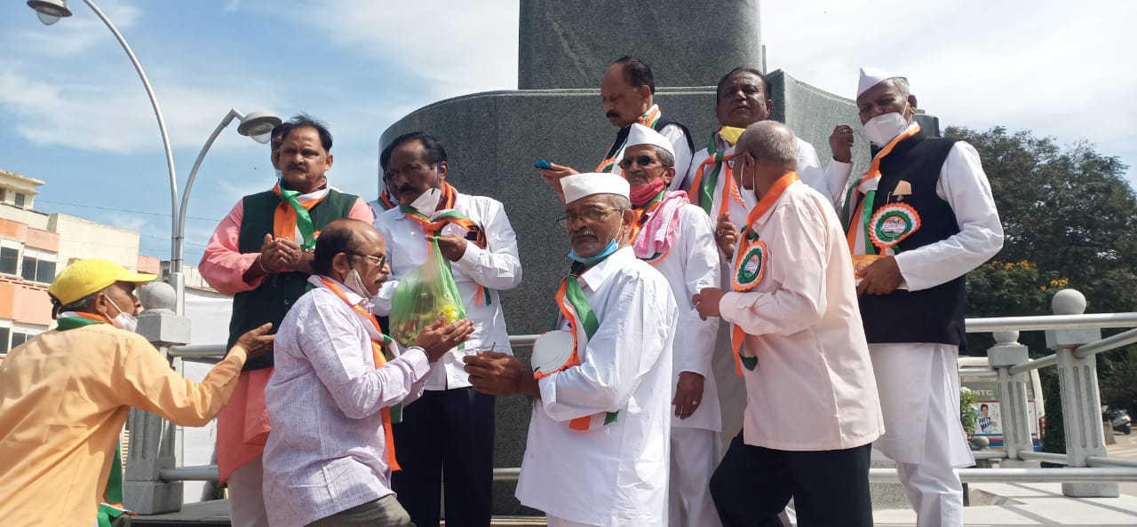 Protest demanding heirs of freedom fighters to various facilitiesProtest demanding heirs of freedom fighters to various facilities