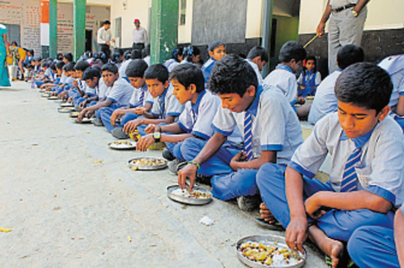 school children in hardship