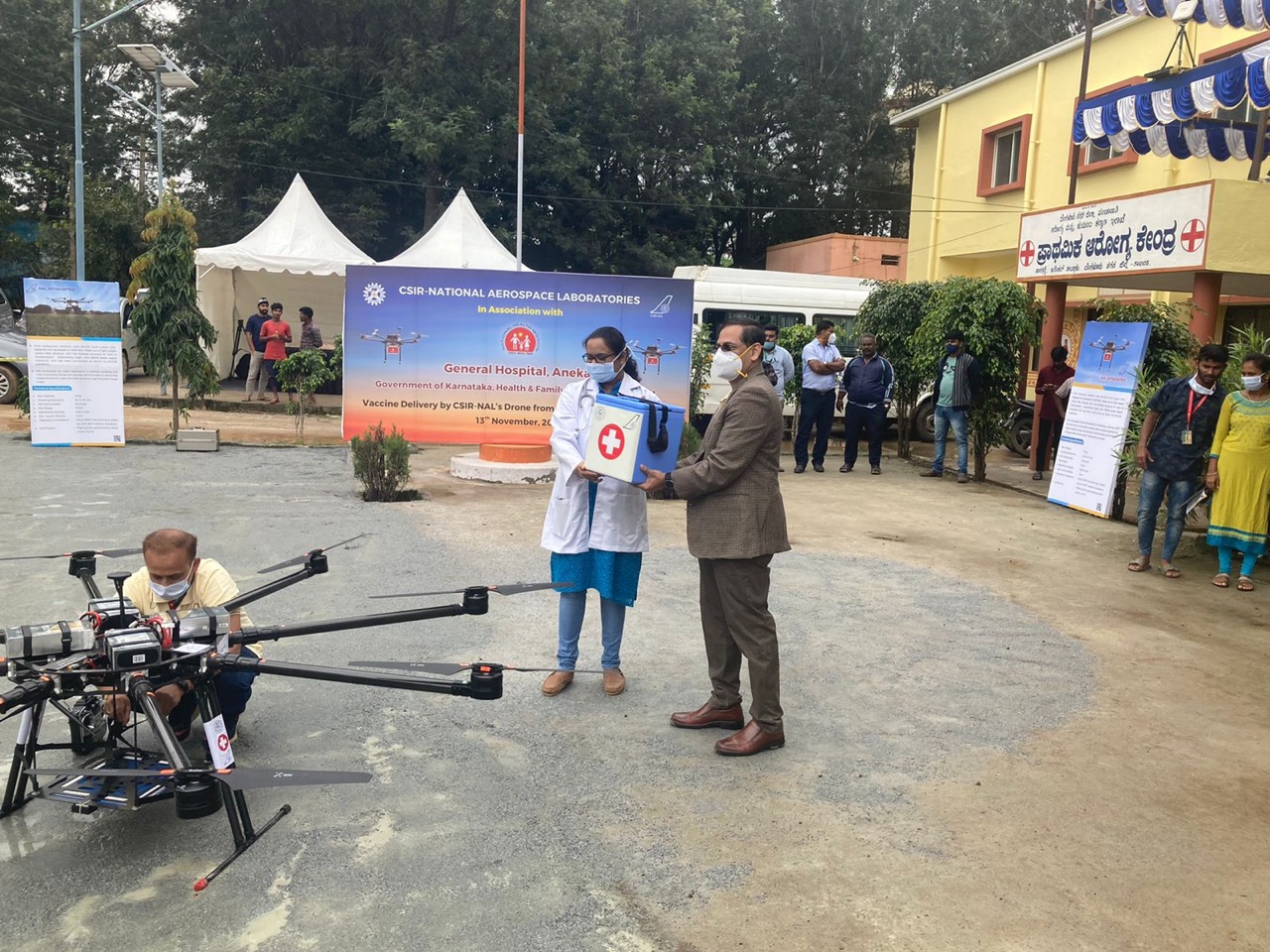 NAL's Multicopter DRONE has successfully demonstrated Covid-19 Vaccine delivery