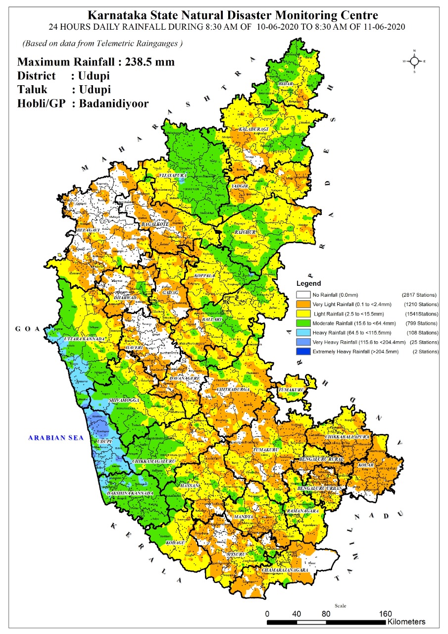 heavy rain in Karnataka