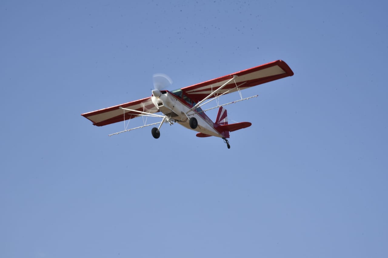 R Ashok drives aerial spray in the city for infection control