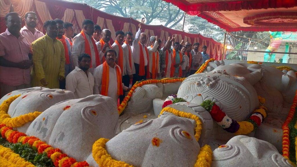 foundation for Indian's Highest monolith Ganesh idol