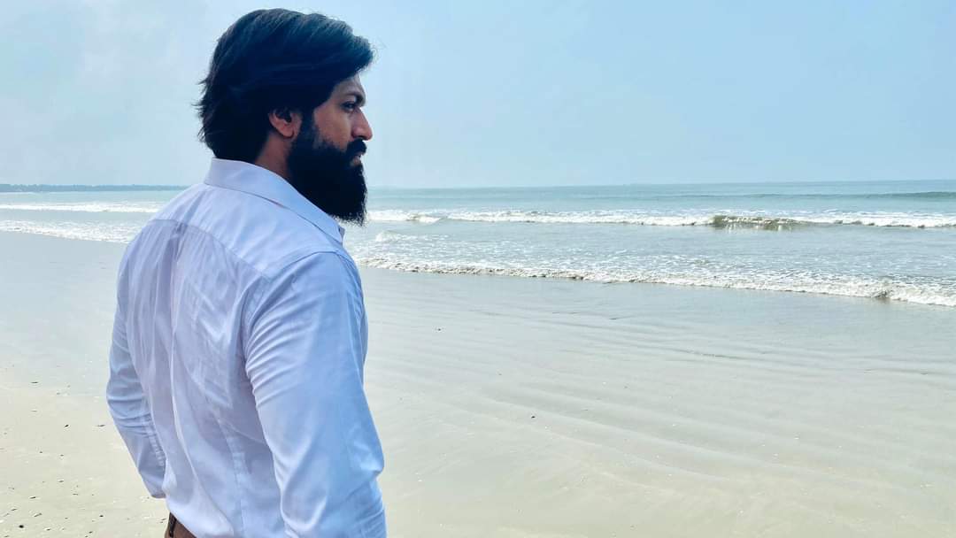 Yash in KGF 2 Shooting spot