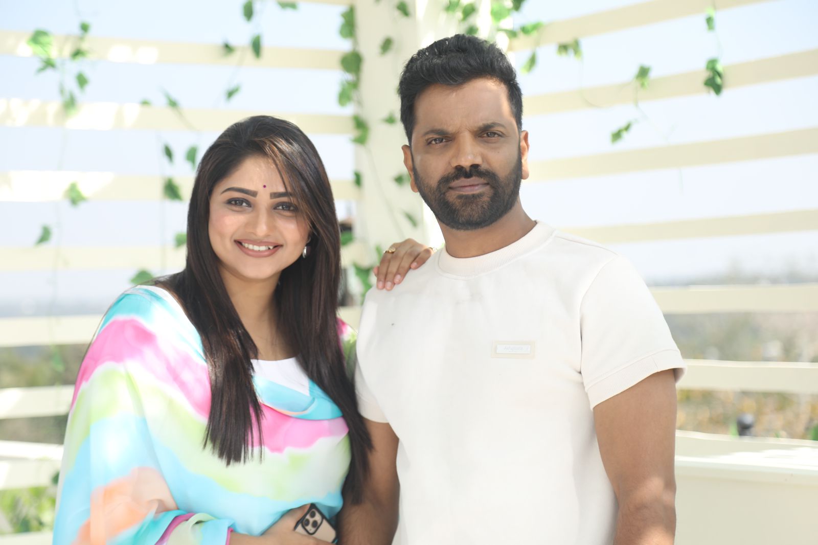 Actor Satish and Rachita Ram busy in Myatni movie shooting