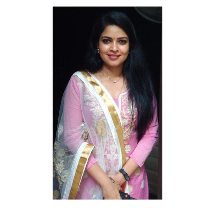 actress sanatani anchoring in  siri bhojana program