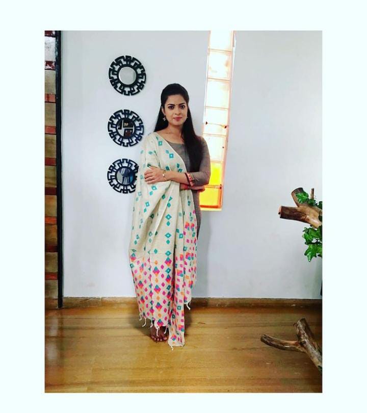 actress sanatani anchoring in  siri bhojana program