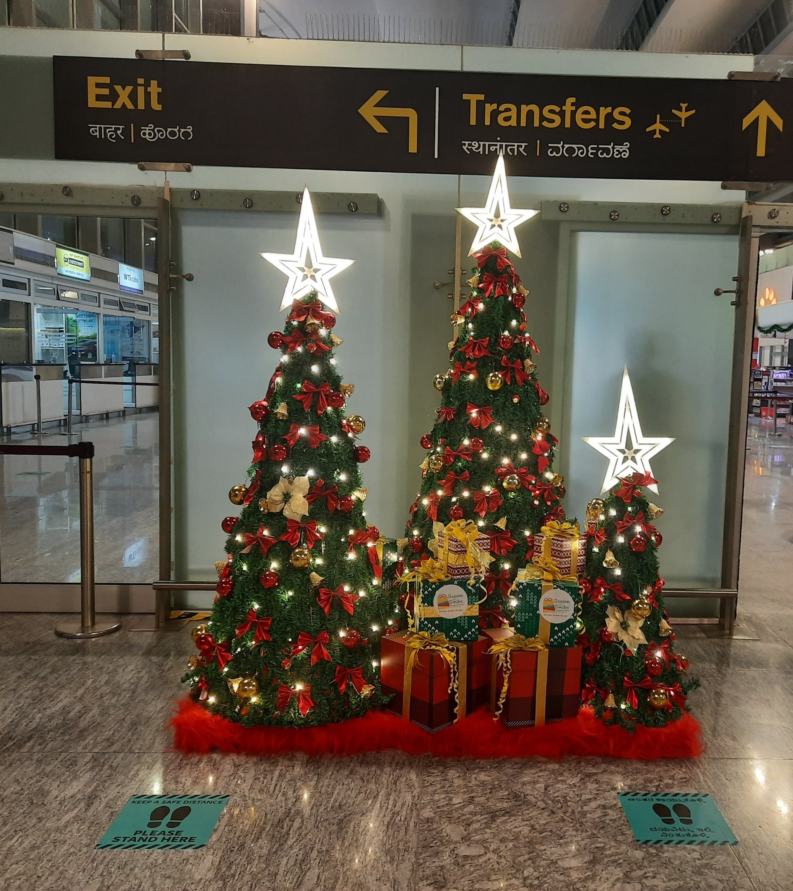 Christmas celebration in Kempegowda International Airport