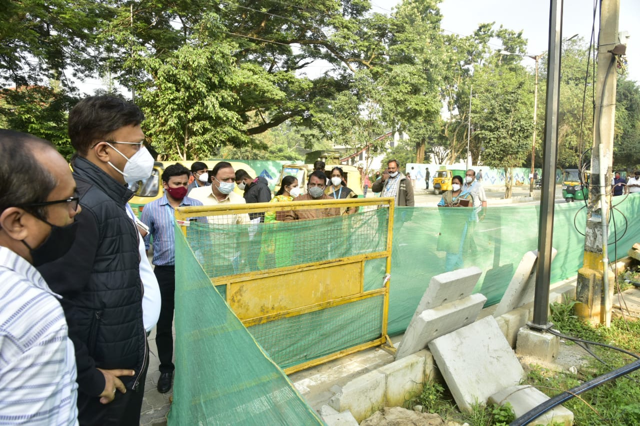 Inspection of various development works byBBMP authorities